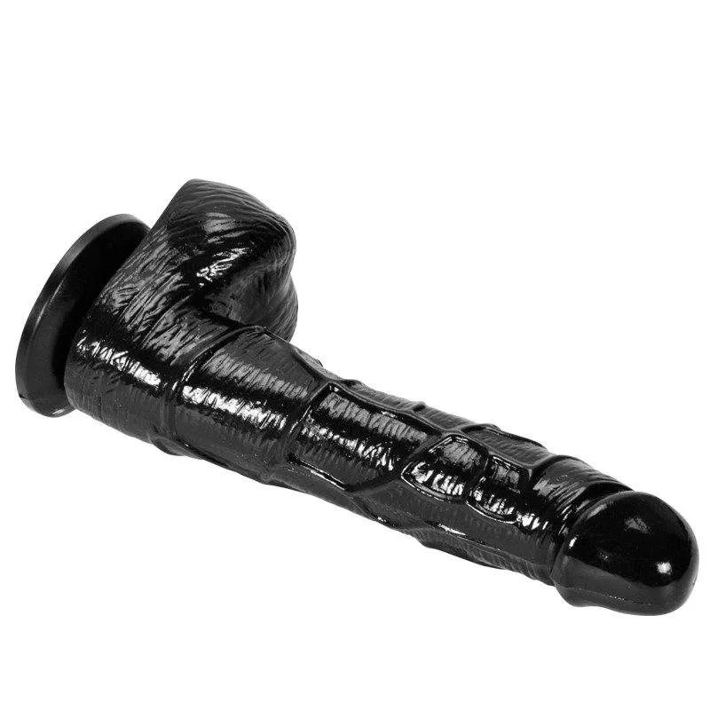 Black Realistic Dildo – 16 cm Bendable Waterproof Suction Cup Dildo — image 7 of 12