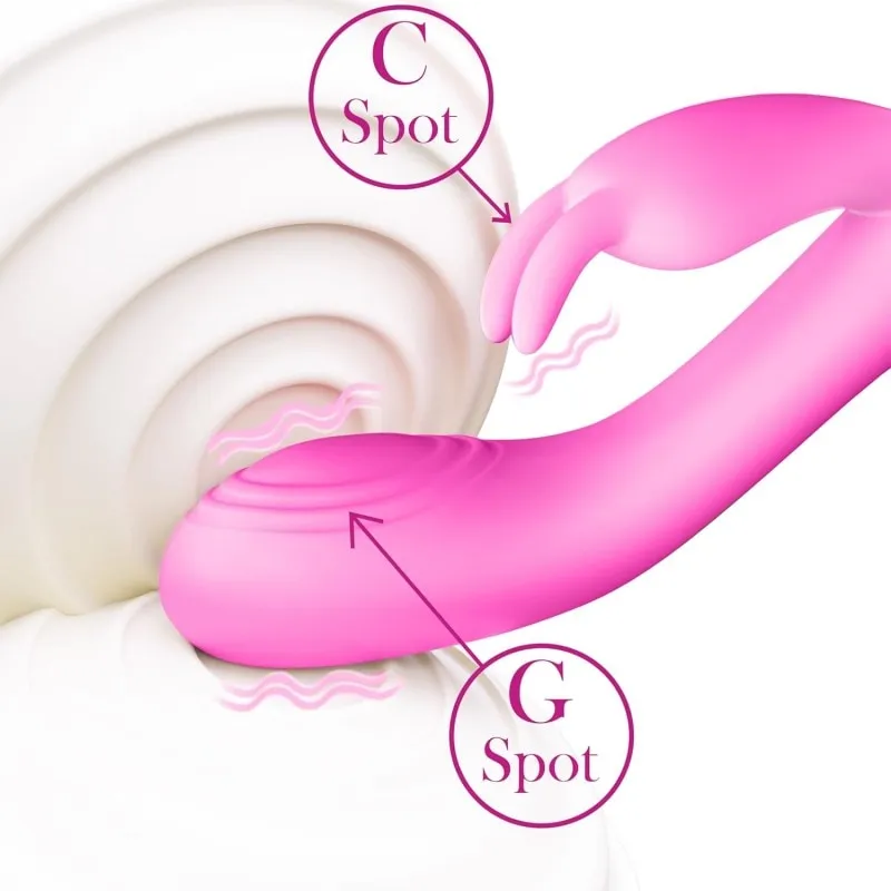 Dual Motor Rabbit Vibrator – 18.6 cm Pink G-Spot & Clitoral Vibrator — image 4 of 8