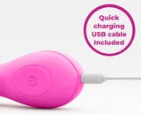 Dual Motor Rabbit Vibrator – 18.6 cm Pink G-Spot & Clitoral Vibrator — thumbnail 7 of 8