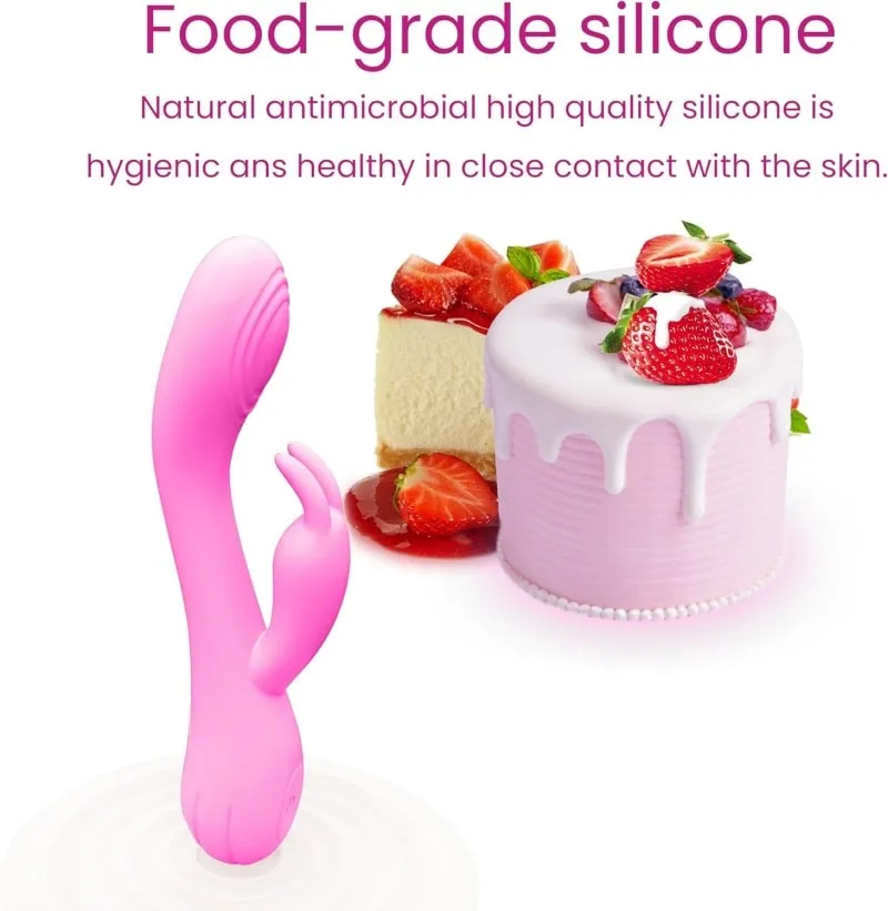 Dual Motor Rabbit Vibrator – 18.6 cm Pink G-Spot & Clitoral Vibrator — image 8 of 8