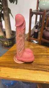 Liquid Silicone Realistic Dildo – 17 cm Bendable Suction Cup Dildo — thumbnail 9 of 10