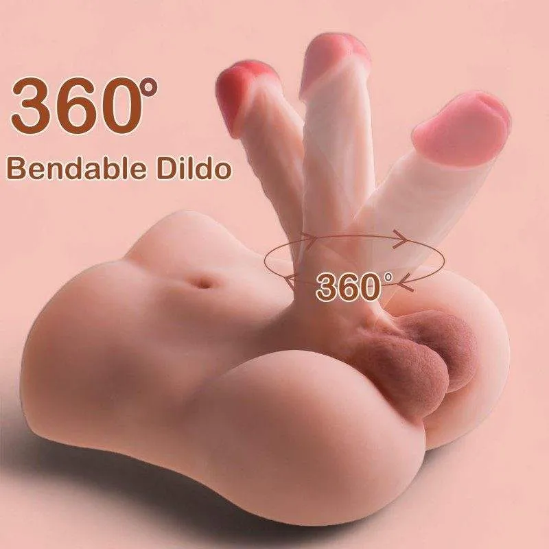Male Torso Doll – 2.7 kg Half-Body Doll with 360° Bendable Dildo — image 10 of 11
