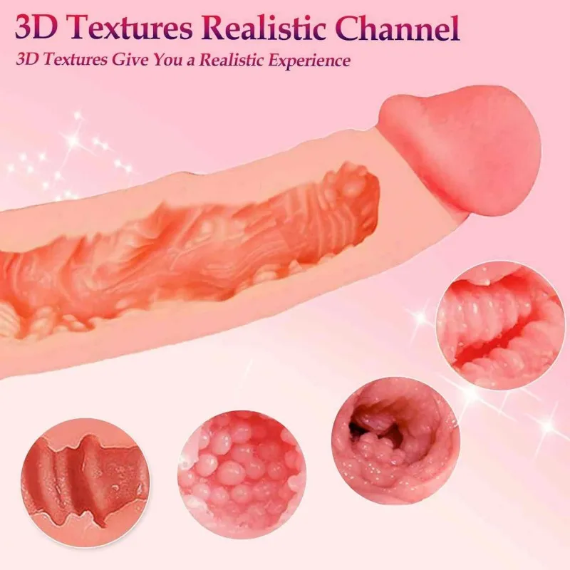 Realistic Cock Extender Sleeve – 21 cm Hollow Flesh-Tone Girth Sleeve — image 3 of 6