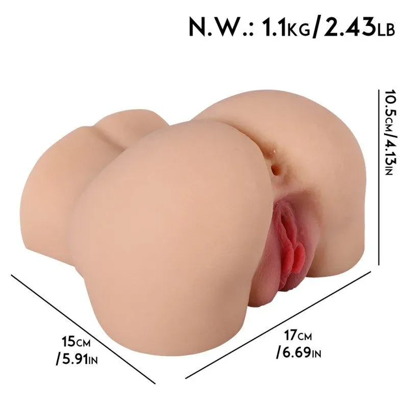 Compact TPE Hip Onahole with Two Openings — image 8 of 8