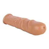 Realistic Penis Sleeve – 18 cm Hollow Flesh-Tone Sleeve with Firm Tip — thumbnail 4 of 7