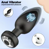 Rechargeable Crystal-Base Anal Plug with Remote — thumbnail 4 of 5