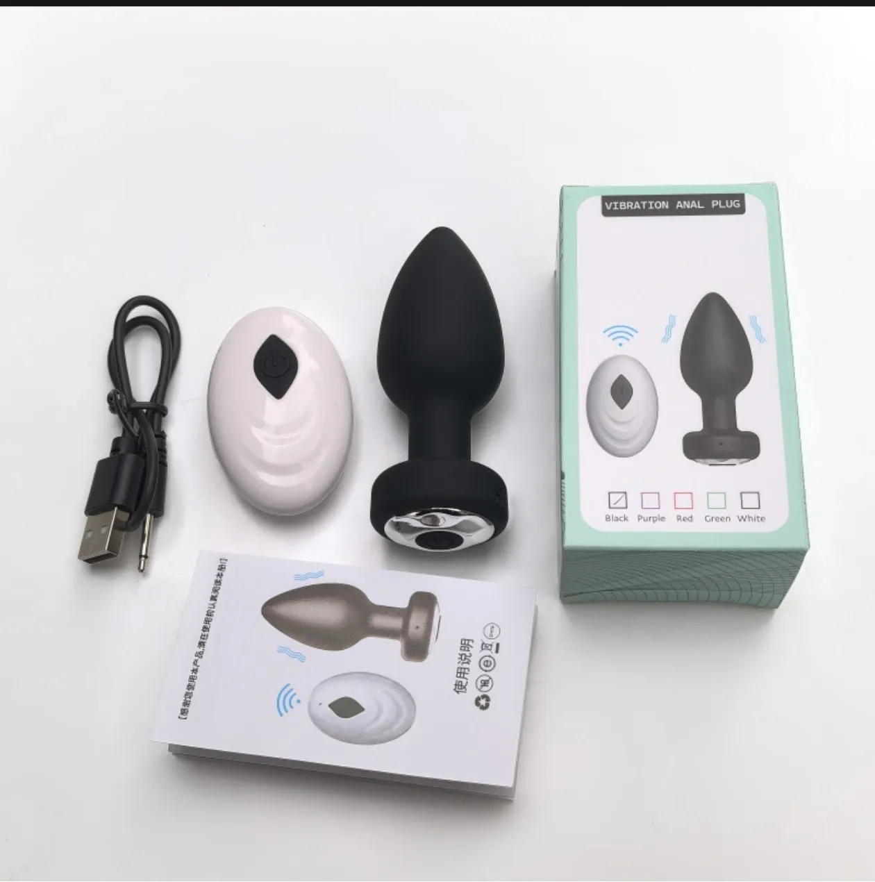 Rechargeable Crystal-Base Anal Plug with Remote — image 5 of 5