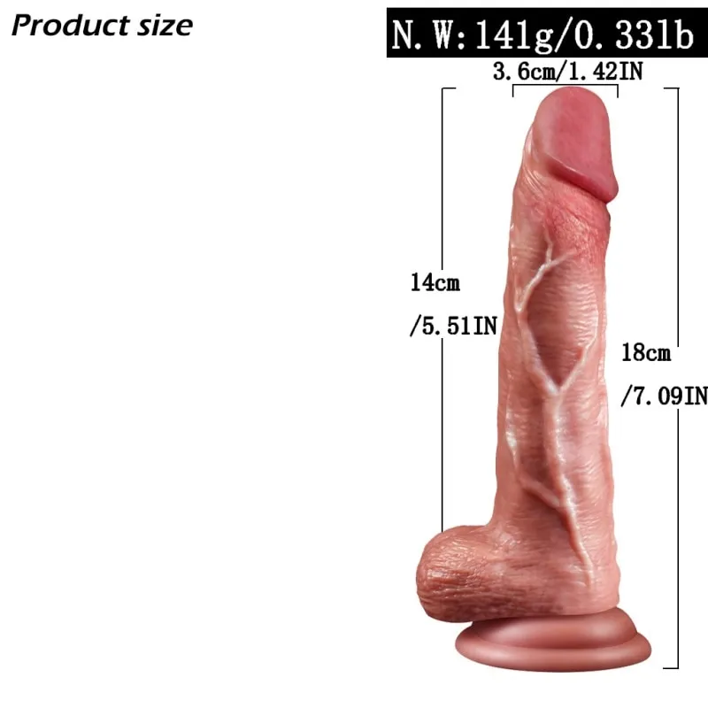 Small Realistic Suction Cup Dildo – 14 cm Flesh-Pink Beginner Dildo — image 3 of 6
