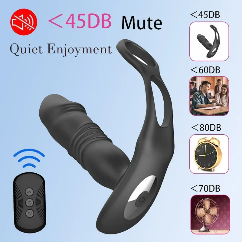 Remote Thrusting and Vibrating Plug with Dual Rings — image 6 of 19