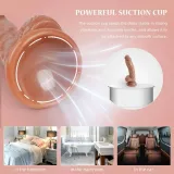 Thrusting and Vibrating Silicone Dildo with Heating — thumbnail 4 of 12