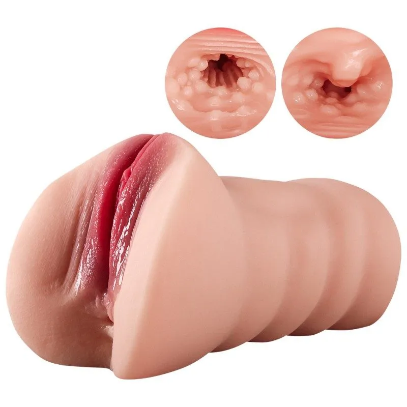 Two-Hole Dual Channel Male Masturbator — 17.5 cm, 700 g — image 5 of 7