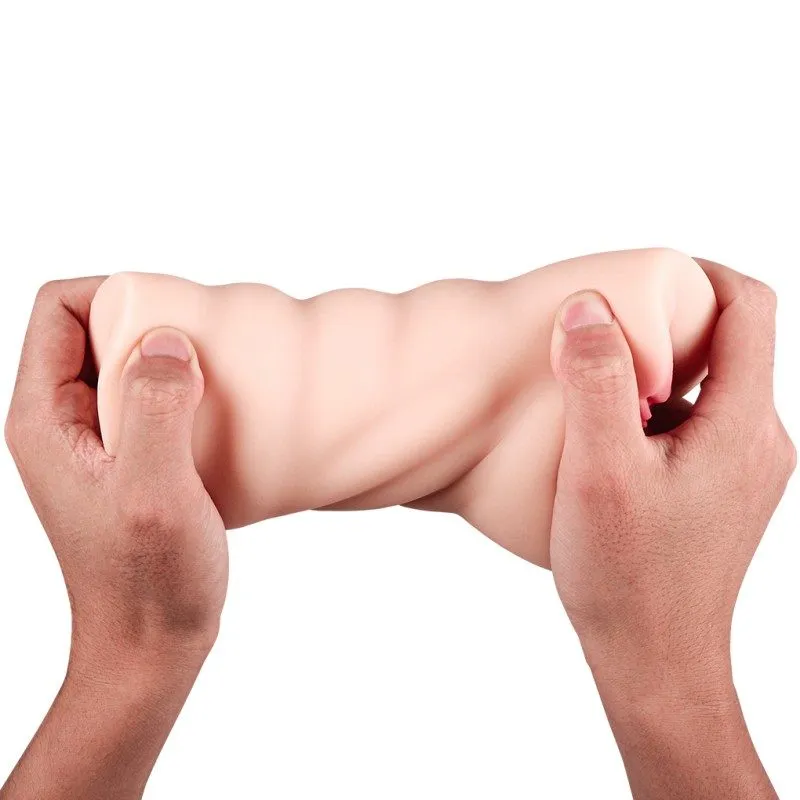 Two-Hole Dual Channel Male Masturbator — 17.5 cm, 700 g — image 6 of 7
