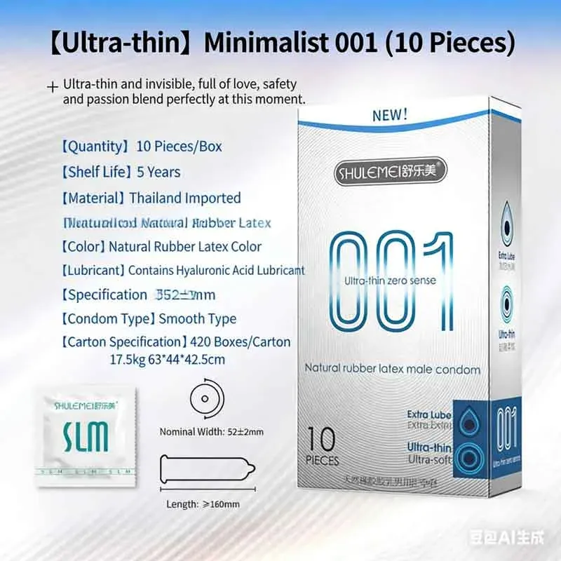 Ultra-Thin Latex Condoms — Box of 10 — image 2 of 2