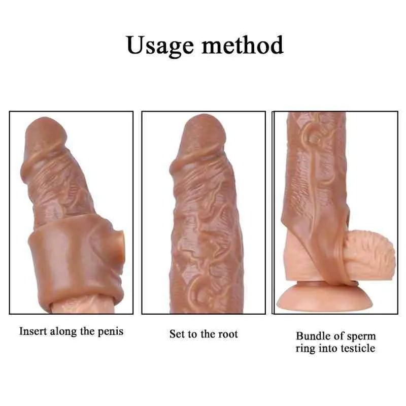 Veined Penis Extension Sleeve – 16 cm Smooth Flesh-Tone Sleeve, 65 g — image 6 of 13