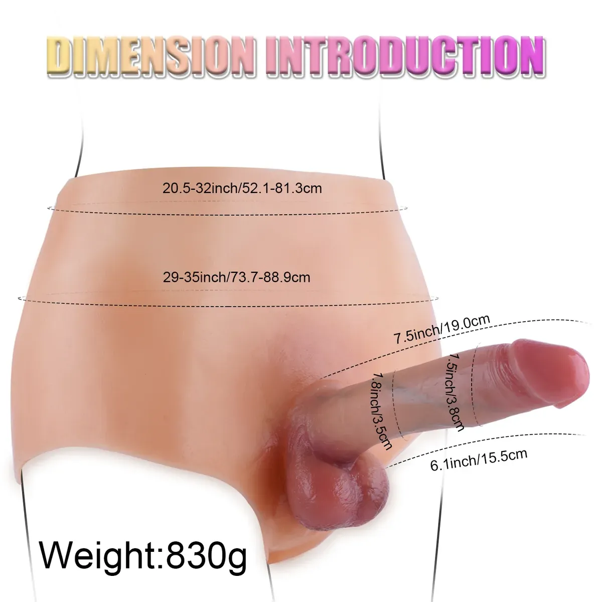 Silicone Wearable Dildo Pants with Adjustable Angle — image 8 of 15